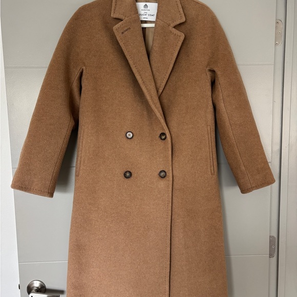 Aritzia Babaton The Slouch Coat XXS Camel Hair/Wool Tan - Picture 1 of 8